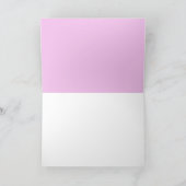 馬エレガントのストライプ茶色/金ゴールド+スマイルピンク カード (内部)