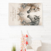 馬エレガントの結婚旗 横断幕 (インサイチュ)