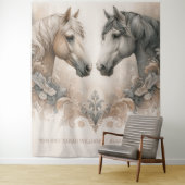馬エレガントの結婚背景 タペストリー (インサイチュ)