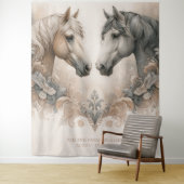 馬エレガントの結婚背景 タペストリー (インサイチュ)
