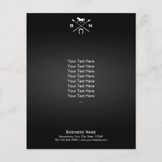 馬エレガント乗馬馬ウマ科の馬団 チラシ (正面)