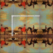 馬エレガント乗 ファブリック (タイル)