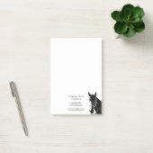 馬エレガント頭BWビジパーソナライズされたネス ポストイット (オフィス)