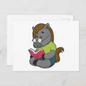 馬オタクブックメガネ ポストカード (正面/裏面)