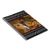 馬カウボーイハットラッソー西パターン ノートブック (右側)