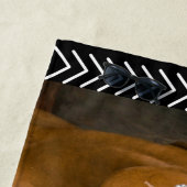 馬カウボーイハットラッソー西パターン ビーチタオル (インサイチュ)