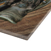 馬カウボーイブーツワゴンホイールヒマワリ西 カッティングボード (角)