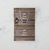 馬カウボーイブーツワゴンホイールヒマワリ西 カード (内部)