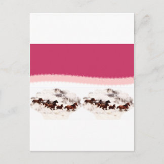 馬カスタマイズ誕生日招待状とカード ポストカード