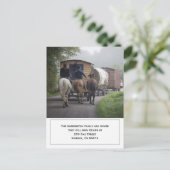 馬カスタムの移動にキャラバンライダーの写真 案内ポストカード (スタンド正面)