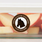 馬カスタム文字クラシックアイコンのロゴ ラベル (貼付)