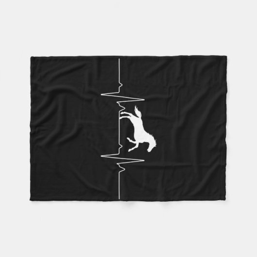 馬カッコいいデザイン女子男性へ馬術馬 フリースブランケット (正面(横))