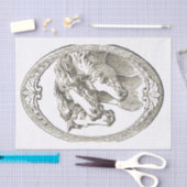 馬カメオ 薄葉紙 (クラフト)