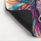 馬カラフルのマウスパッド マウスパッド (コーナー)