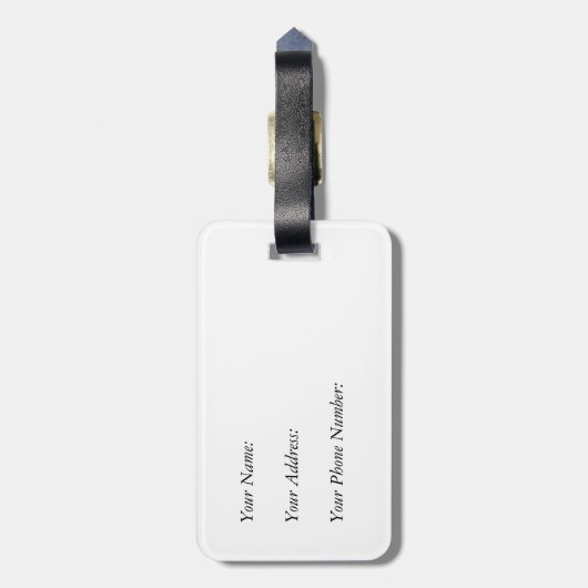 馬カラフル荷札 ラゲッジタグ (裏面縦)