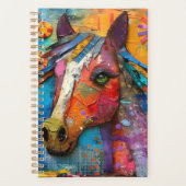 馬カラフル頭2025プランナー プランナー手帳 (正面)