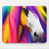 馬カラフル マウスパッド (正面)