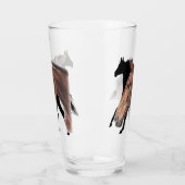 馬ガラスのコップ タンブラーグラス (左)