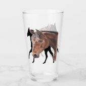 馬ガラスのコップ タンブラーグラス (正面)