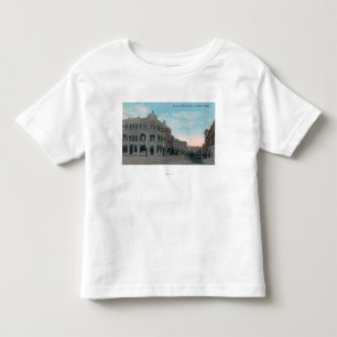 馬キャリッジとのメイン・ストリート場面 トドラーTシャツ