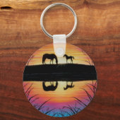 馬キーチェーン – 反射 キーホルダー (正面)