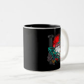 馬ギリシャ神話ゼウス古代の神々ライトニウマ科のー ツートーンマグカップ (正面右)