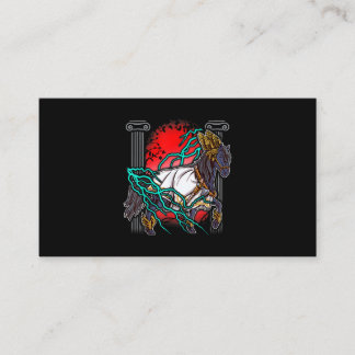 馬ギリシャ神話ゼウス古代の神々ライトニウマ科のー 名刺