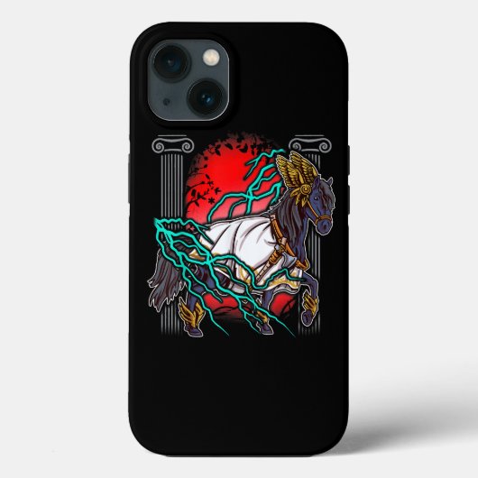 馬ギリシャ神話ゼウス古代の神々ライトニウマ科のー Case-Mate iPhoneケース (裏面)