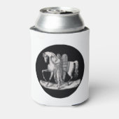 馬クラシックの横の天使威厳のある天使 缶クーラー (缶裏面)