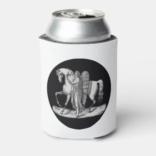 馬クラシックの横の天使威厳のある天使 缶クーラー (缶裏面)