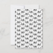 馬クラシック車の色を持つカスタム女性 サンキューカード (正面)