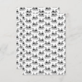 馬クラシック車の色を持つカスタム女性 サンキューカード (正面/裏面)