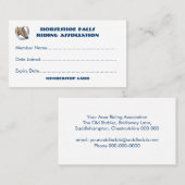 馬クラブか団体会員 名刺 (正面/裏面)