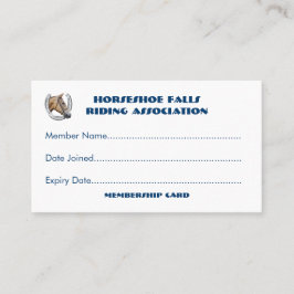 馬クラブか団体会員 名刺