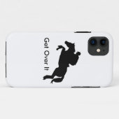 馬クロス・カントリーのEventing Case-Mate iPhoneケース (裏面(横))