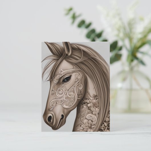 馬グラフィック ポストカード (スタンド正面)