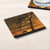 馬コースター スクエアペーパーコースター (アングル)