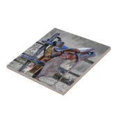 馬サドルの上にコーラルフェンスウェスタン タイル (側面)