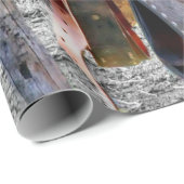 馬サドルの上にコーラルフェンスウェスタン ラッピングペーパー (ロールコーナー)