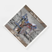 馬サドルコーラルフェンス西ワゴンホイール (コーナー)