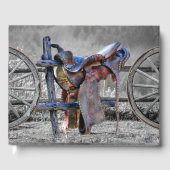 馬サドルコーラルフェンス西ワゴンホイール ゲストブック (正面)