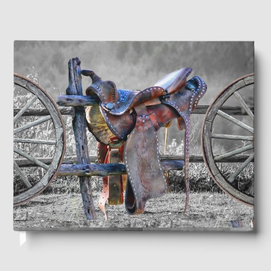 馬サドルコーラルフェンス西ワゴンホイール ゲストブック (正面)