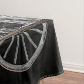 馬サドルコーラルフェンス西ワゴンホイール テーブルクロス (インサイチュ)