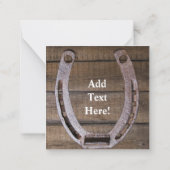 馬サドル上コーラルフェンス西ノートカード ノートカード (裏面)