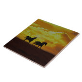 馬サンライズアートタイル タイル (側面)