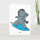 馬サーファー ウォータースポーツ カード (裏面)