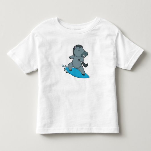 馬サーファー ウォータースポーツ トドラーTシャツ (正面)