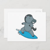 馬サーファー ウォータースポーツ ポストカード (正面/裏面)