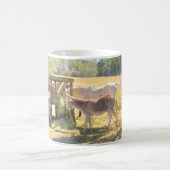 馬ザ食べ物を与えの駅 – ファームライフシリーズ コーヒーマグカップ (中央)