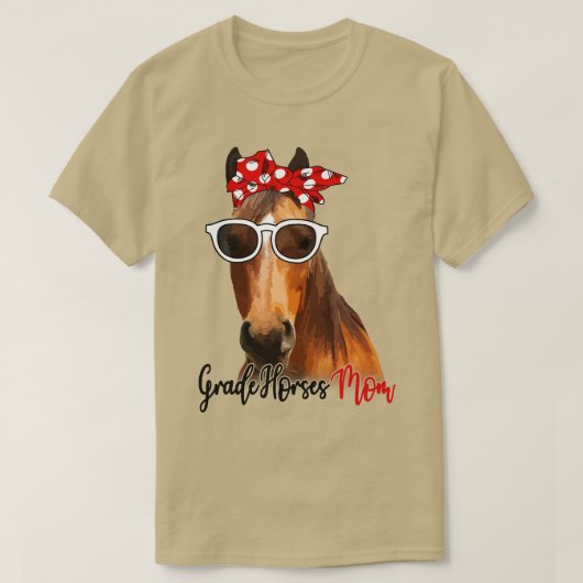馬シャツグレード馬シャツグレード馬ママBa Tシャツ (デザイン正面)
